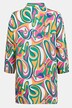 Bluse Identity, Allover Print, Hemdkragen, Fledermaus-Langarm