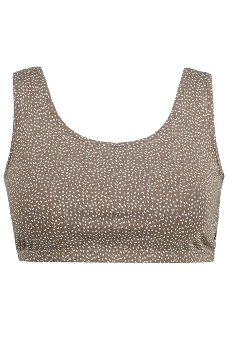 Bustier, vzorovaný, nastavitelná ramínka, biobavlna