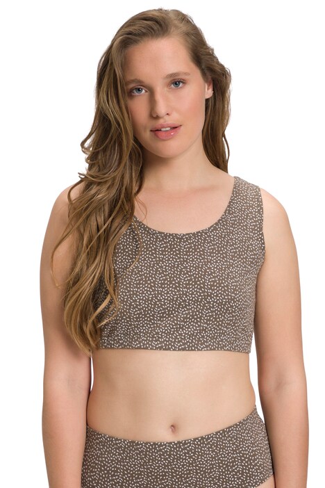 Bustier, vzorovaný, nastavitelná ramínka, biobavlna