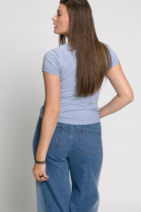Slim Fit Rib Knit Tee