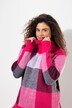 Pull à col montant et manches longues, motif à carreaux