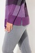 Pullover, ruitpatroon, opstaande kraag, lange mouwen