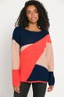 Pullover Identity, Woll-Qualität, Colorblocking, Langarm