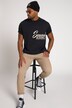 T-shirt STHUGE, oversize, imprimé XL, col rond, manches mi-longues, jusqu'au 8 XL