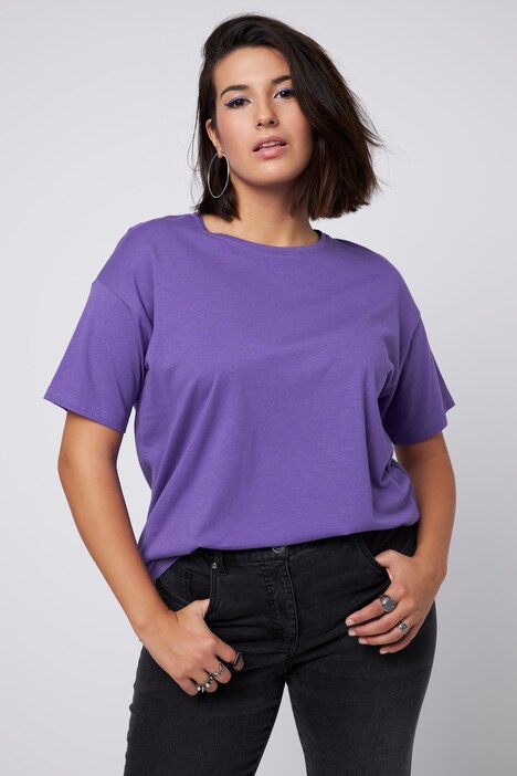 Lot de 2 t-shirts oversized, col rond et manches courtes