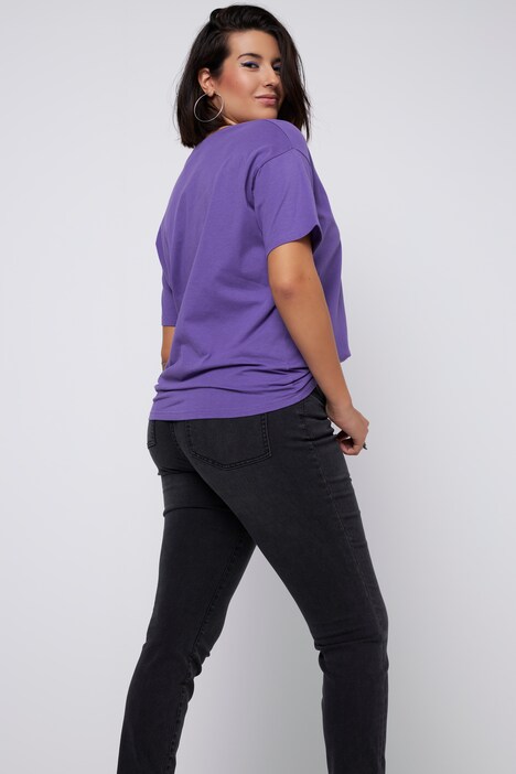 Lot de 2 t-shirts oversized, col rond et manches courtes
