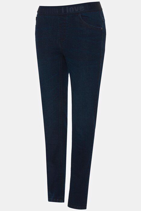 Jeans Julia, Elastikbund, schmale 4-Pocket-Form