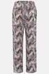 Pantaloni modello Rose in crêpe con piume, taglio della gamba ampio e cintura elastica