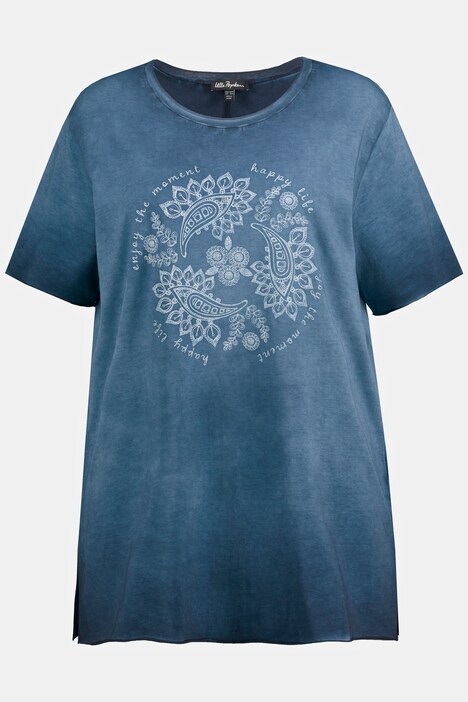 Paisley Print ENJOY THE MOMENT Stretch Cotton Knit Tunic