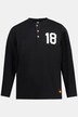 JAY-PI henley, lange mouwen, voetbalprint, knopenlijst