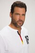 JAY-PI henley, lange mouwen, voetbalprint, knopenlijst