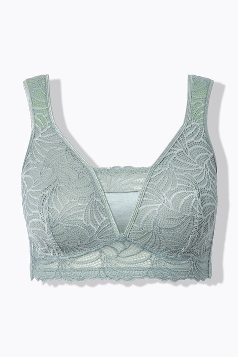 Bralette en dentelle, sans armatures. Bonnet B-F.