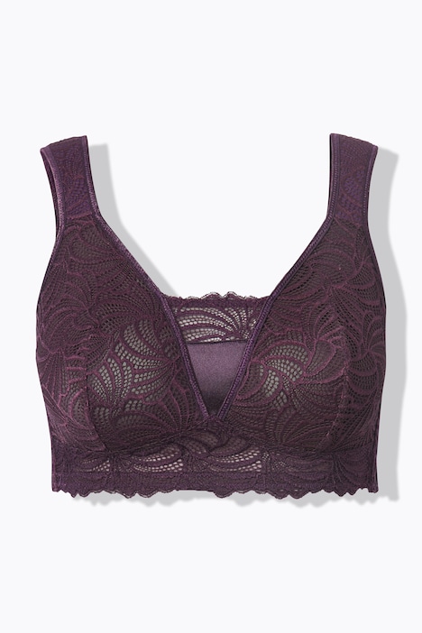 Bralette en dentelle, sans armatures. Bonnet B-F.