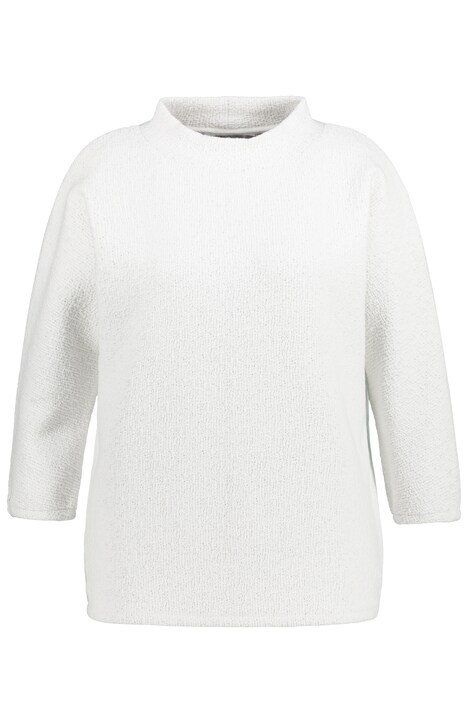 Mikina, oversize, stojáček, 3/4 netopýří rukávy
