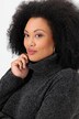 Chenille pullover, oversized, opstaande kraag, lange mouwen