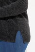 Chenille pullover, oversized, opstaande kraag, lange mouwen