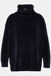 Chenille-genser, oversized, ståkrage, lange ermer