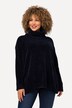 Chenille-genser, oversized, ståkrage, lange ermer