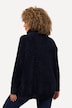 Chenille-genser, oversized, ståkrage, lange ermer