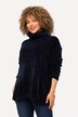 Chenille-genser, oversized, ståkrage, lange ermer