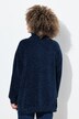 Pull oversize en maille chenille, col montant et manches longues