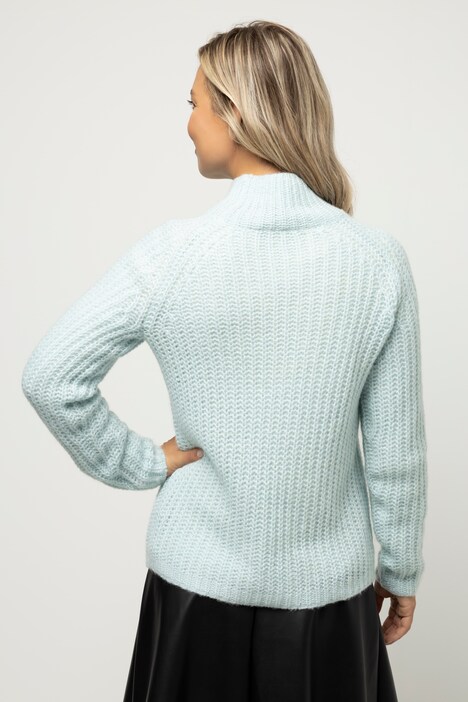 Pullover, Identity, Patentstrick, Stehkragen, Langarm
