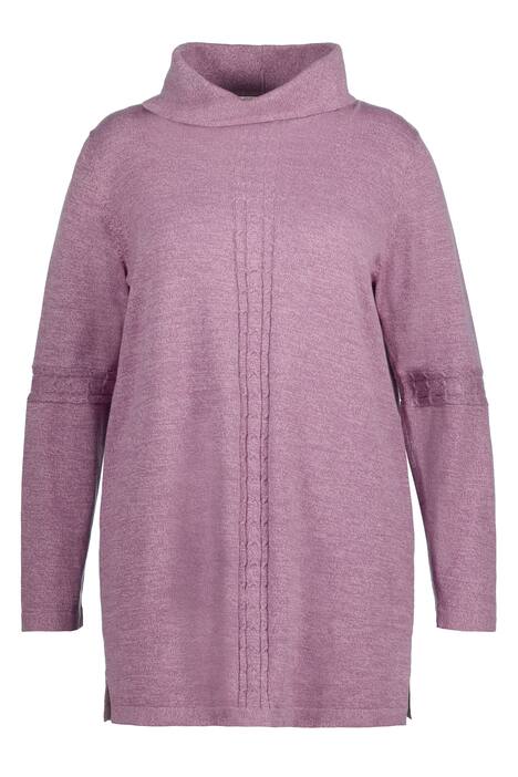 Svetr, copový vzor, rolák, dlouhé rukávy