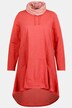 Stripe Collar Sweatshirt Tunic Dress