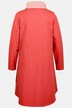 Stripe Collar Sweatshirt Tunic Dress