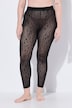 Mesh legging, sterren, transparant, extra elastisch