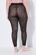 Mesh legging, sterren, transparant, extra elastisch