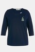 T-shirt de pyjama, Noël, col bateau, manches 3/4