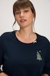 T-shirt de pyjama, Noël, col bateau, manches 3/4