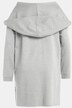 Oversized Hood Zip Front Tunic Sweatshirt