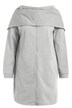 Mikina, velká kapuce, oversize, dvoucestný zip