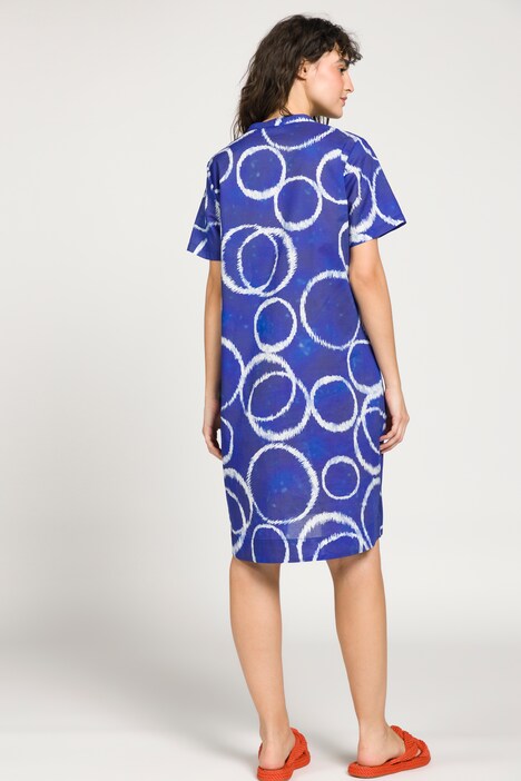 Kleid, Identity, A-Line, Tunika-Ausschnitt, Halbarm