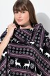 Homewear-poncho, bred krave, lækkert blødt plys