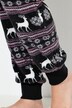 Homewear-Overall, Plüsch, Norweger, Langarm