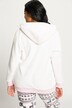 Homewear-Jacke, Norwegermuster, Kapuze, Plüsch