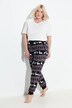 Norwegian Print Elastic Waist Plush Lounge Pants