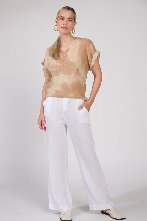 Leinenhose, Identity, weites Bein, Marlenehose