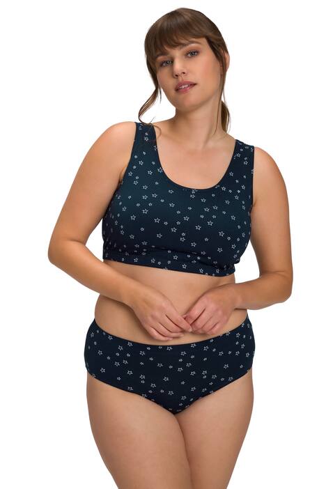 Bustier, hvězdy, kulatý výstřih, biobavlna