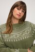 pullover, Noorse dessins, ronde hals, lange mouwen, biologisch katoen