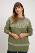 pullover, Noorse dessins, ronde hals, lange mouwen, biologisch katoen
