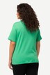 T-shirt, dubbelgelaagde voorkant, slim, ronde hals, korte mouwen