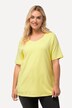 Maglia aderente con davanti doppio, scollo a girocollo e mezze maniche