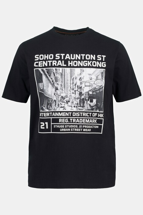 STHUGE T-Shirt, Foto-Print, Rundhals, Halbarm, bis 8 XL