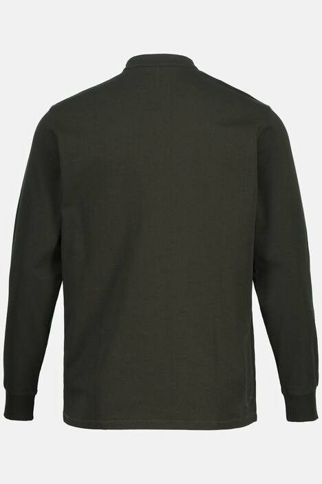 STHUGE henley, ronde hals, knopenlijst, lange mouwen, t/m 8 XL