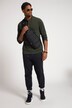 STHUGE henley, ronde hals, knopenlijst, lange mouwen, t/m 8 XL