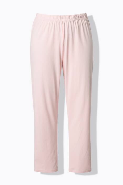 Pyjama, holle zoom, golvende randen, ronde hals, lange mouwen